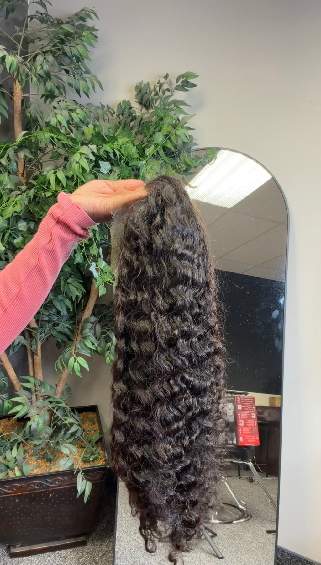 Black Burmese Curly Frontal Wig