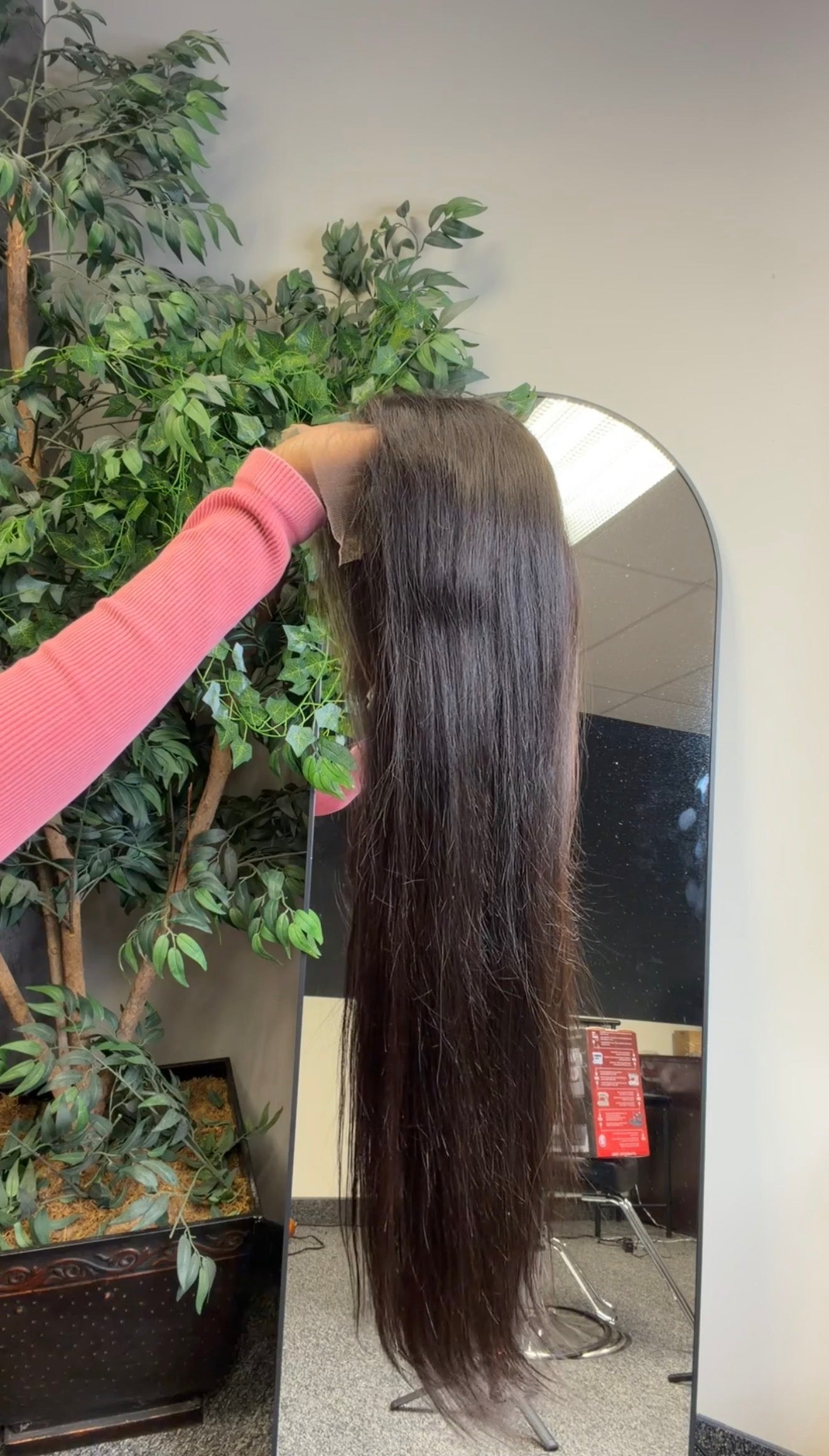 Black Straight Frontal Wig
