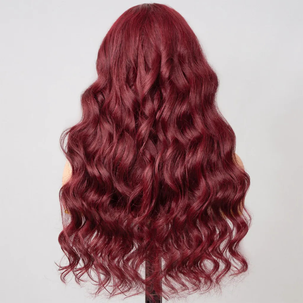 Burgundy Body Wave Frontal Wig