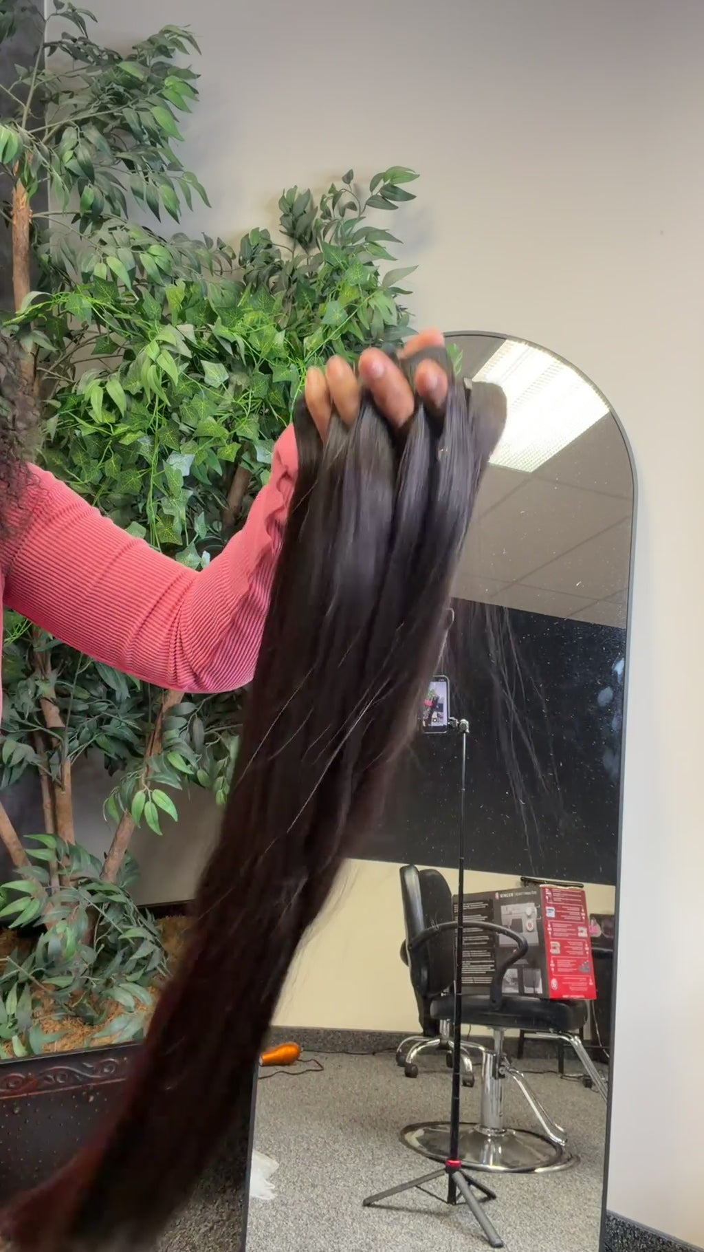 Paquete de cabello virgen liso