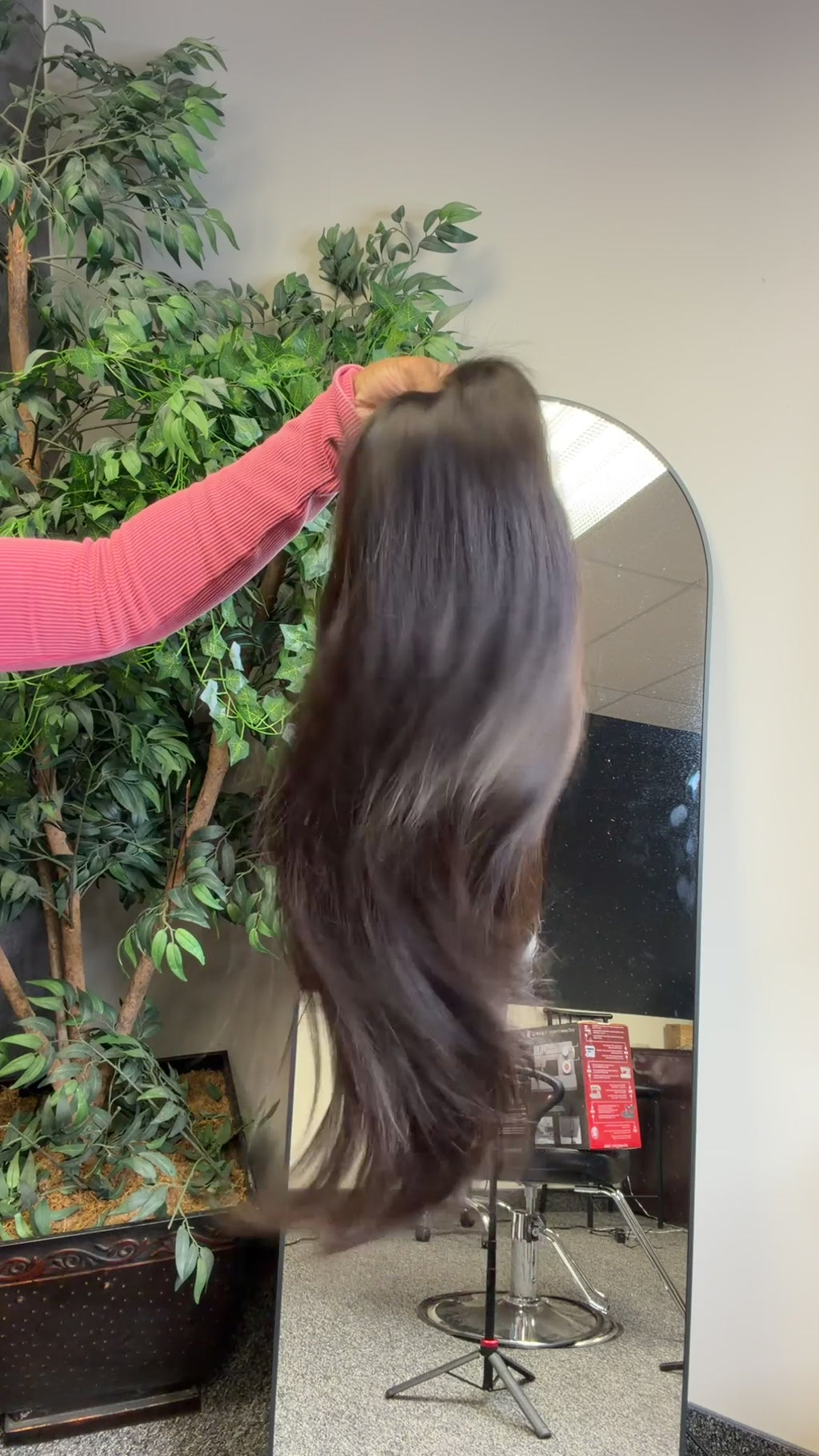 Black Straight Frontal Wig